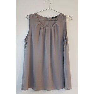 Sleeveless Chiffon Blouse L Grey